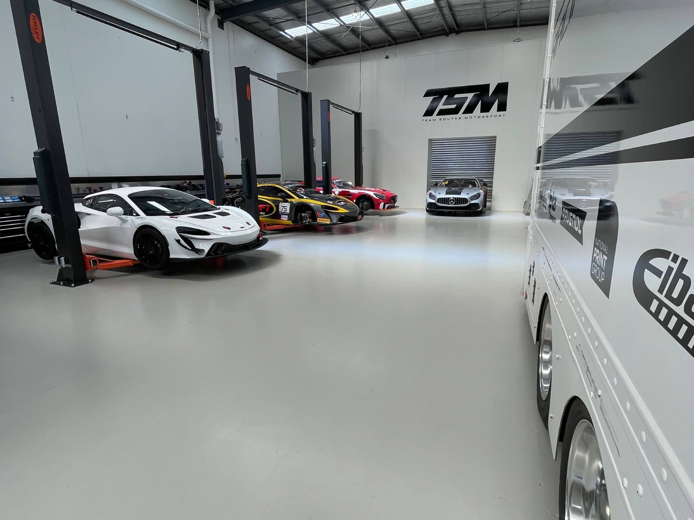 Inside the Team Soutar Motorsport garage